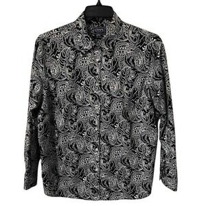 Mens CHAPS Classics No Iron Cotton Button Down Long Sleeve Dress Shirt Preppy XL